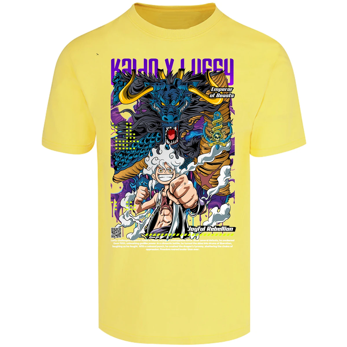 Playera One Piece Kaido Y Luffy para Adulto 17