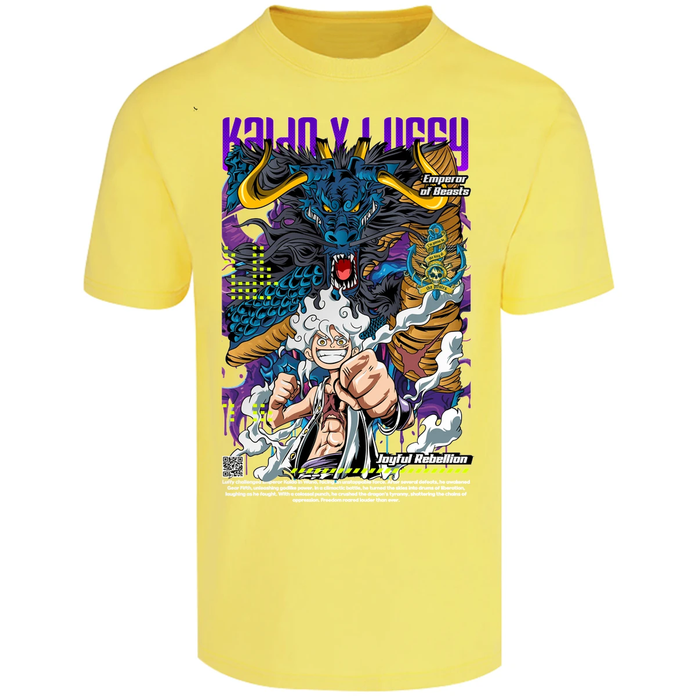 Playera One Piece Kaido Y Luffy para Adulto 17