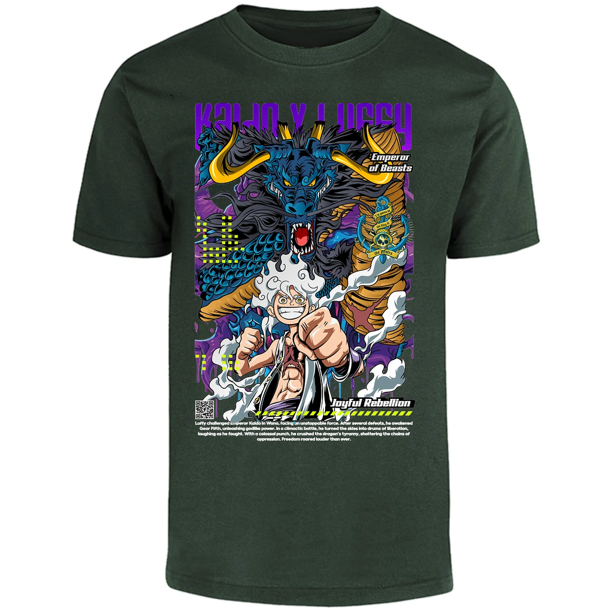 Playera One Piece Kaido Y Luffy para Adulto 19
