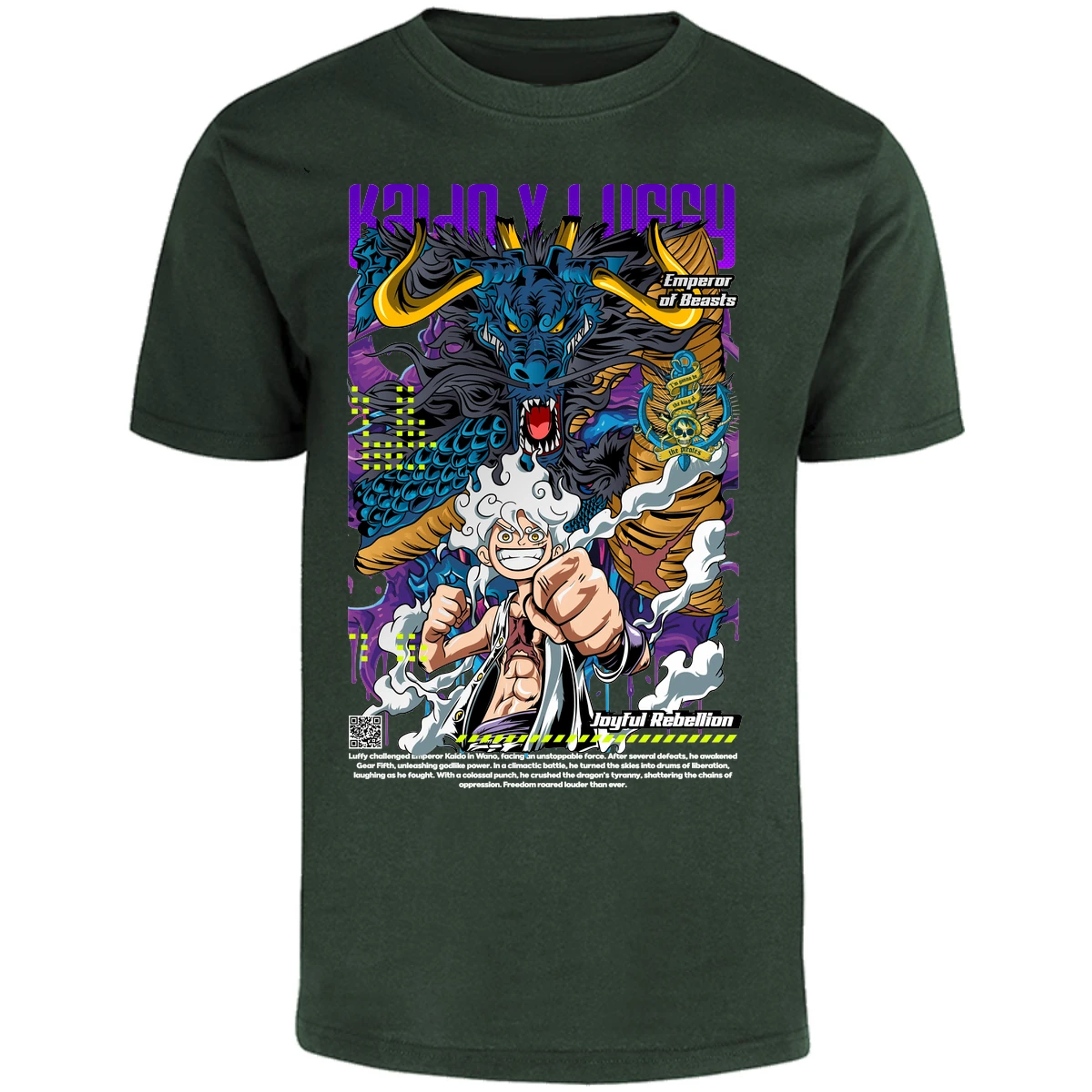 Playera One Piece Kaido Y Luffy para Adulto 19