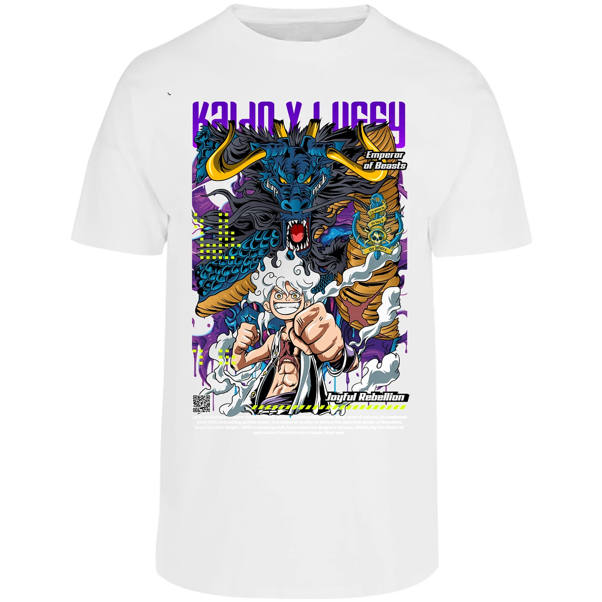 Playera One Piece Kaido Y Luffy para Adulto 13