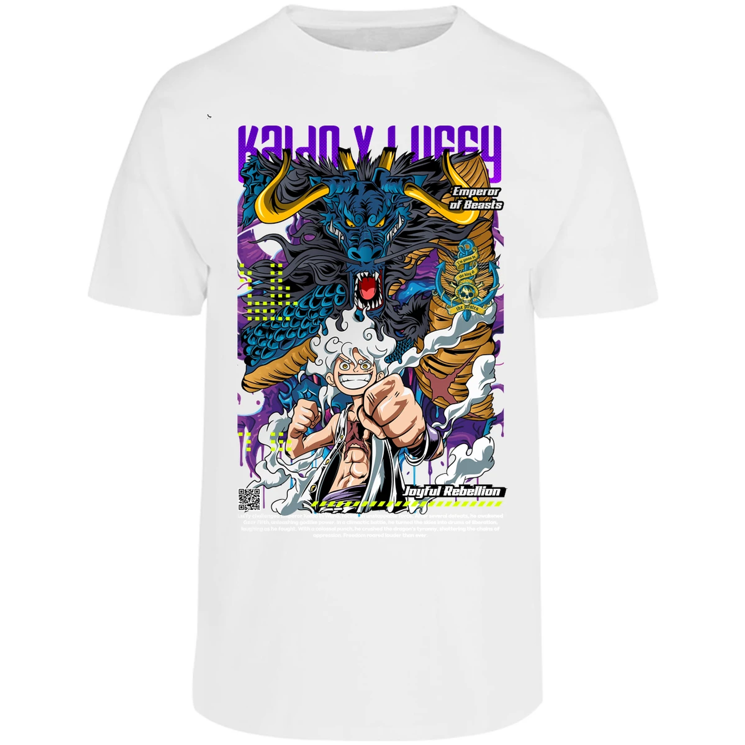 Playera One Piece Kaido Y Luffy para Adulto 13