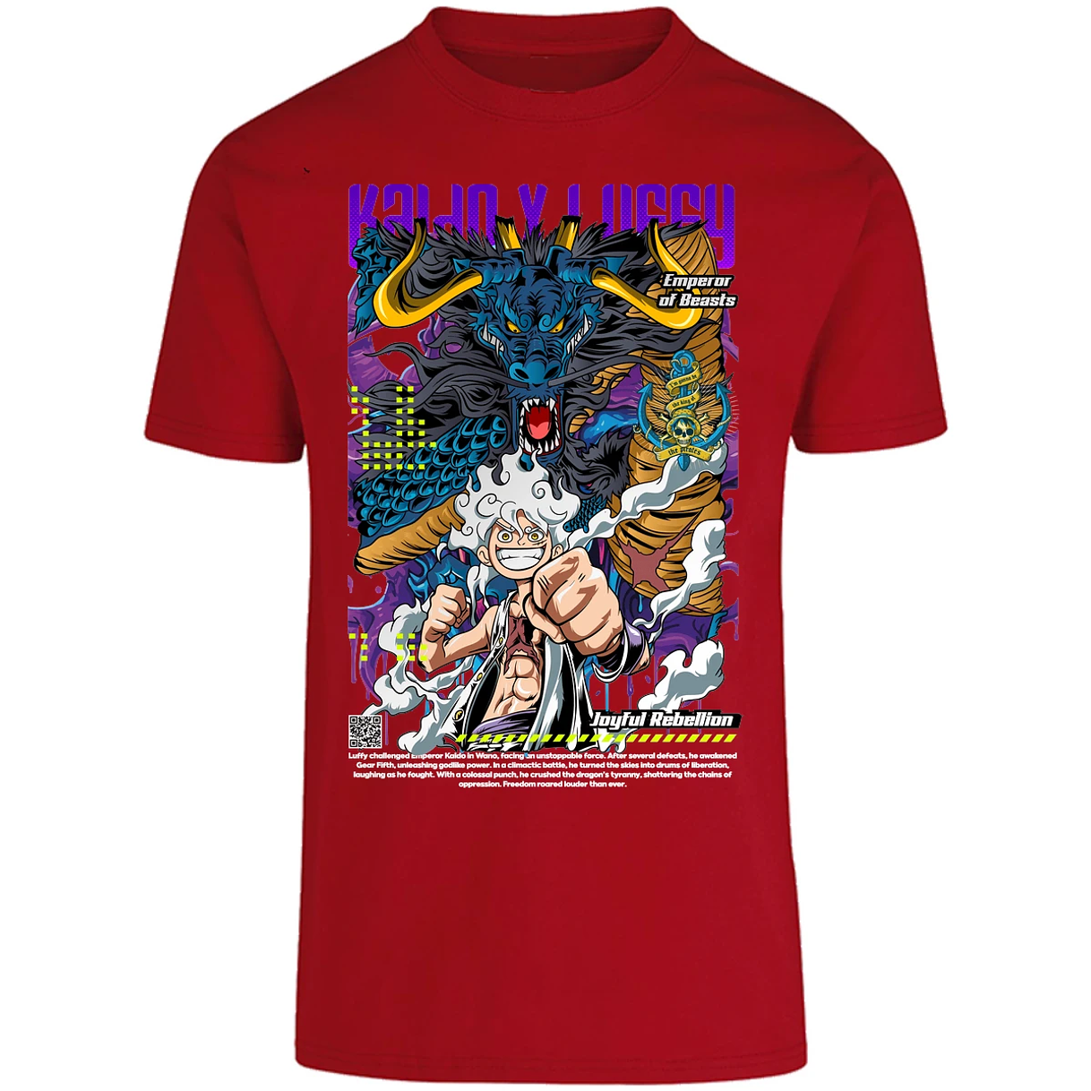 Playera One Piece Kaido Y Luffy para Adulto 3