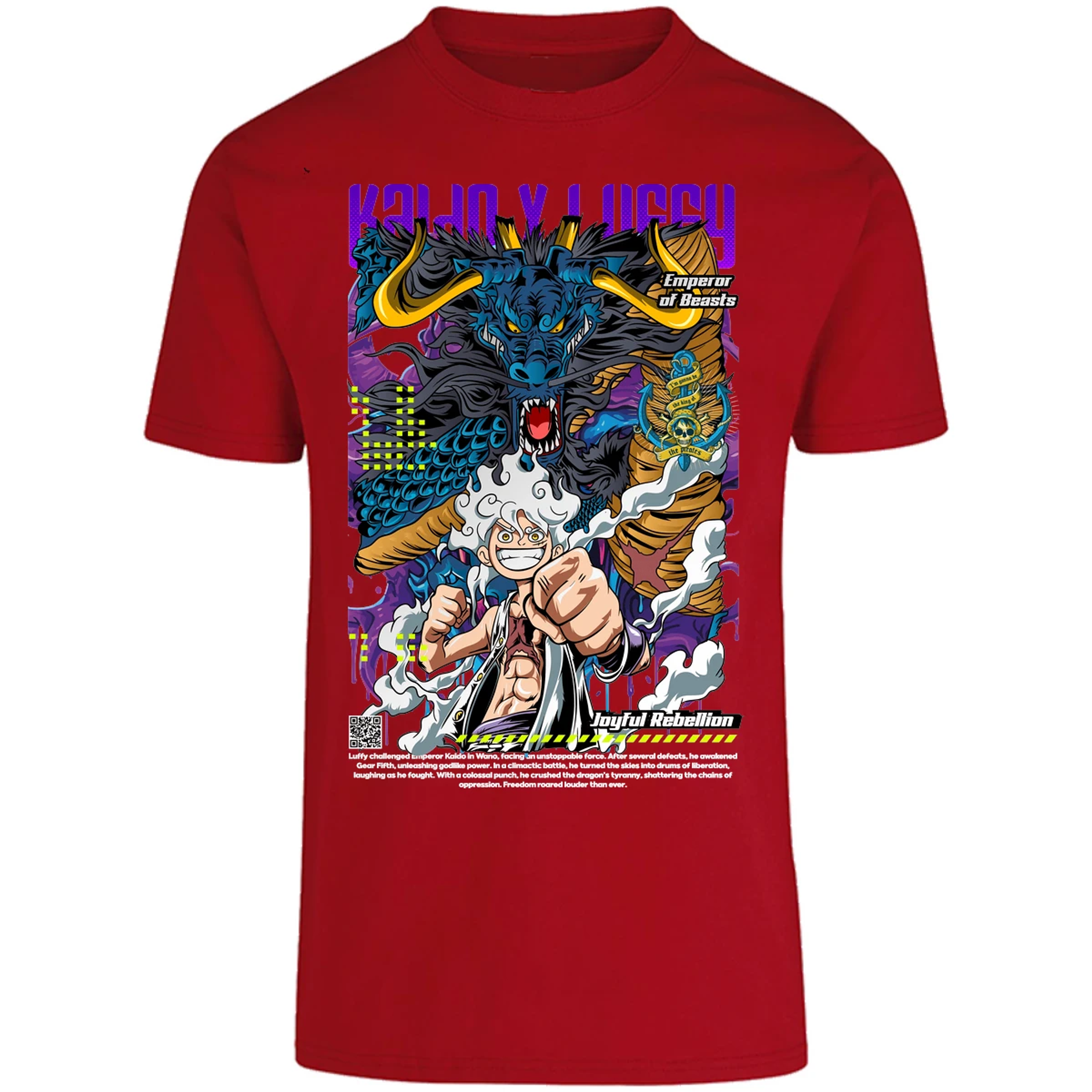 Playera One Piece Kaido Y Luffy para Adulto 3
