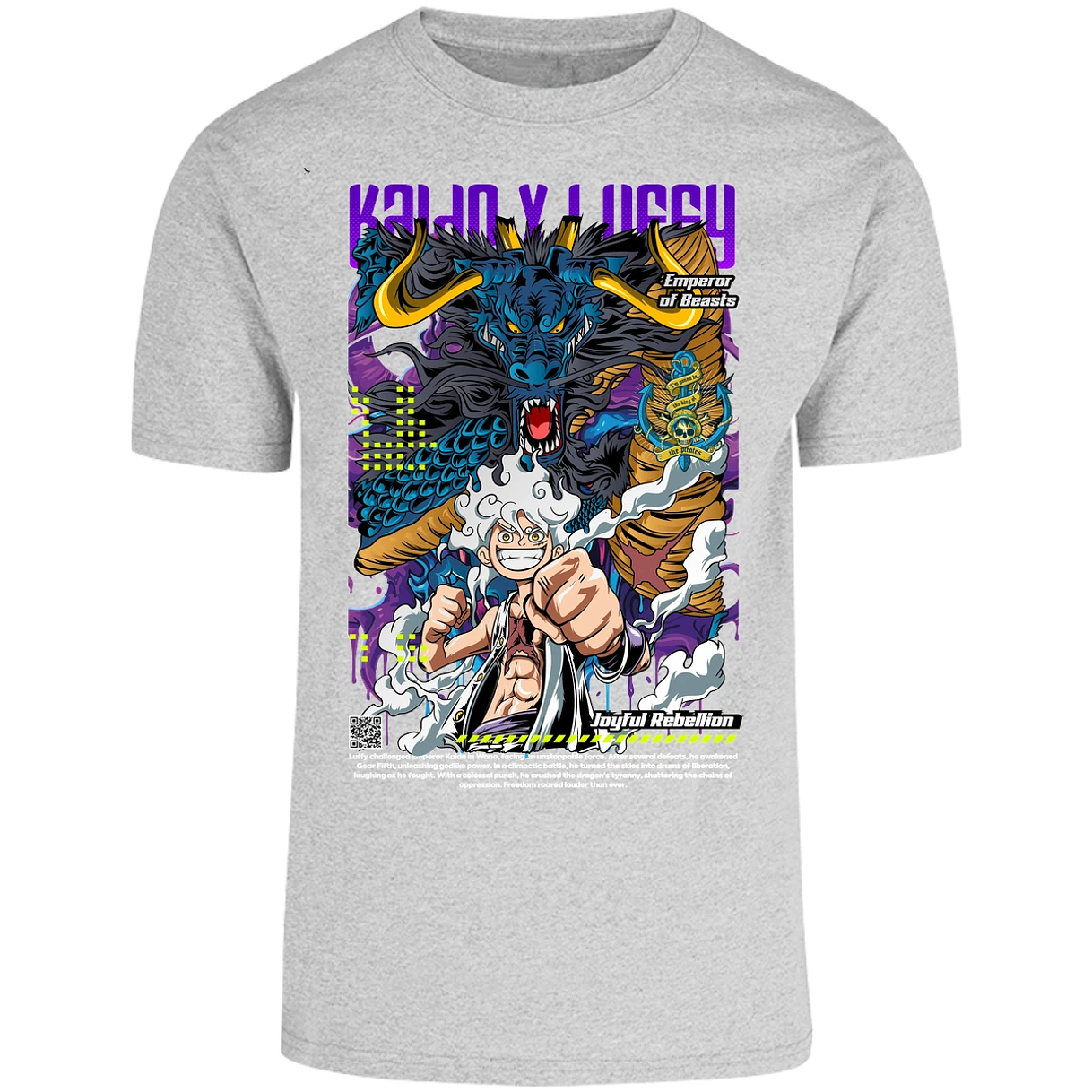 Playera One Piece Kaido Y Luffy para Adulto 5