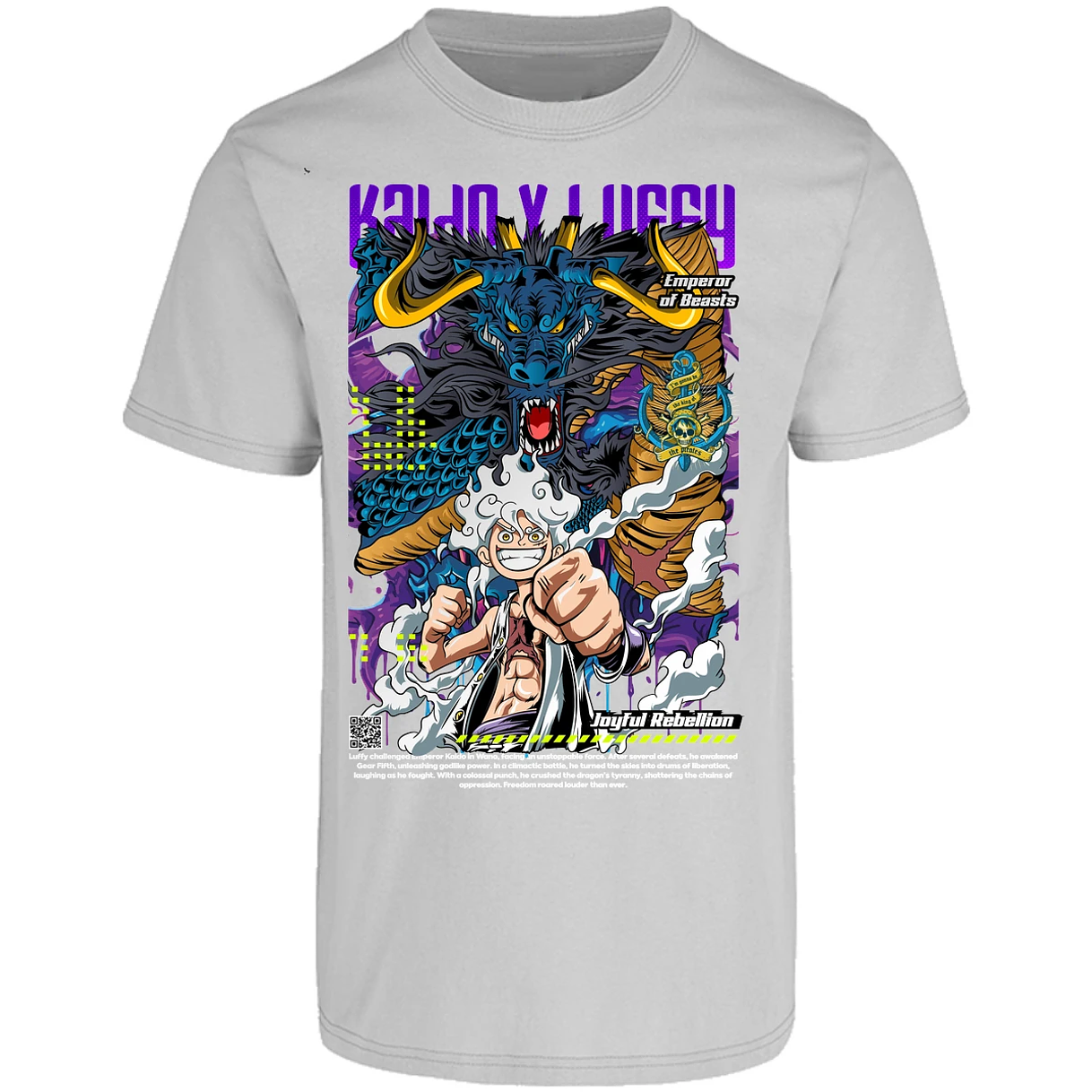 Playera One Piece Kaido Y Luffy para Adulto 25