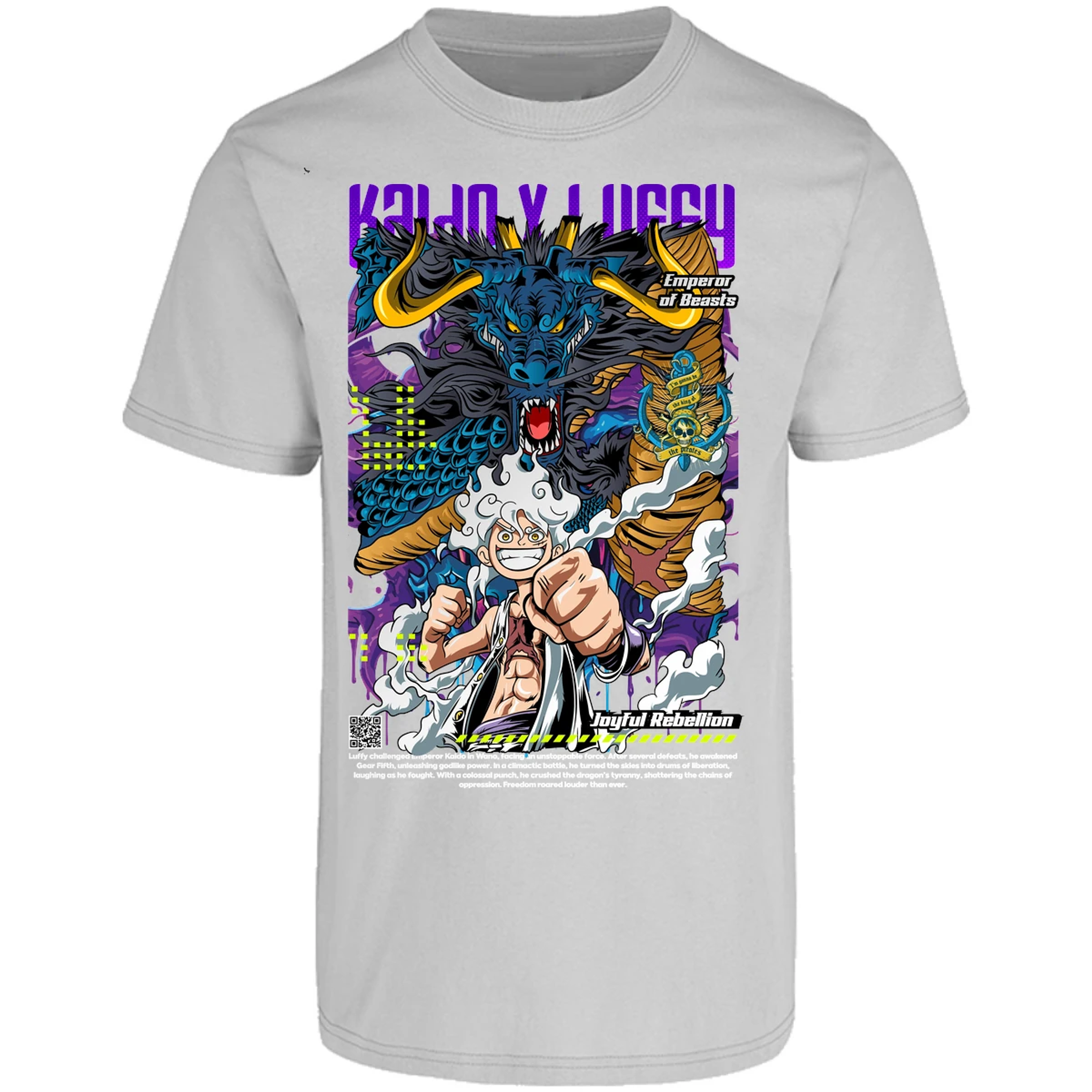 Playera One Piece Kaido Y Luffy para Adulto 25