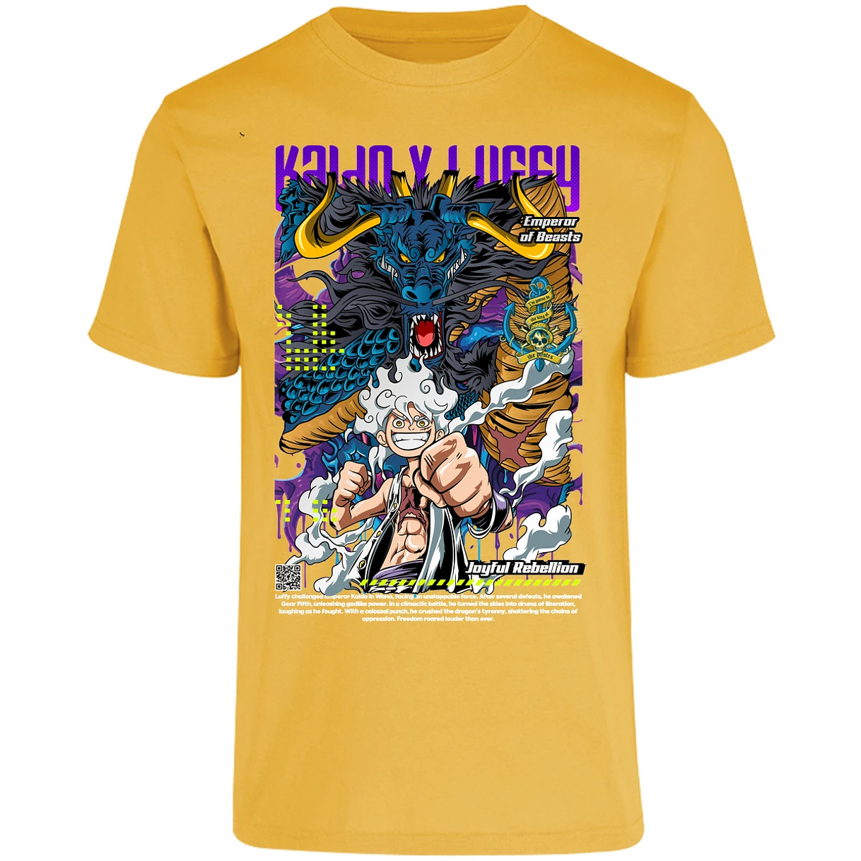 Playera One Piece Kaido Y Luffy para Adulto 14
