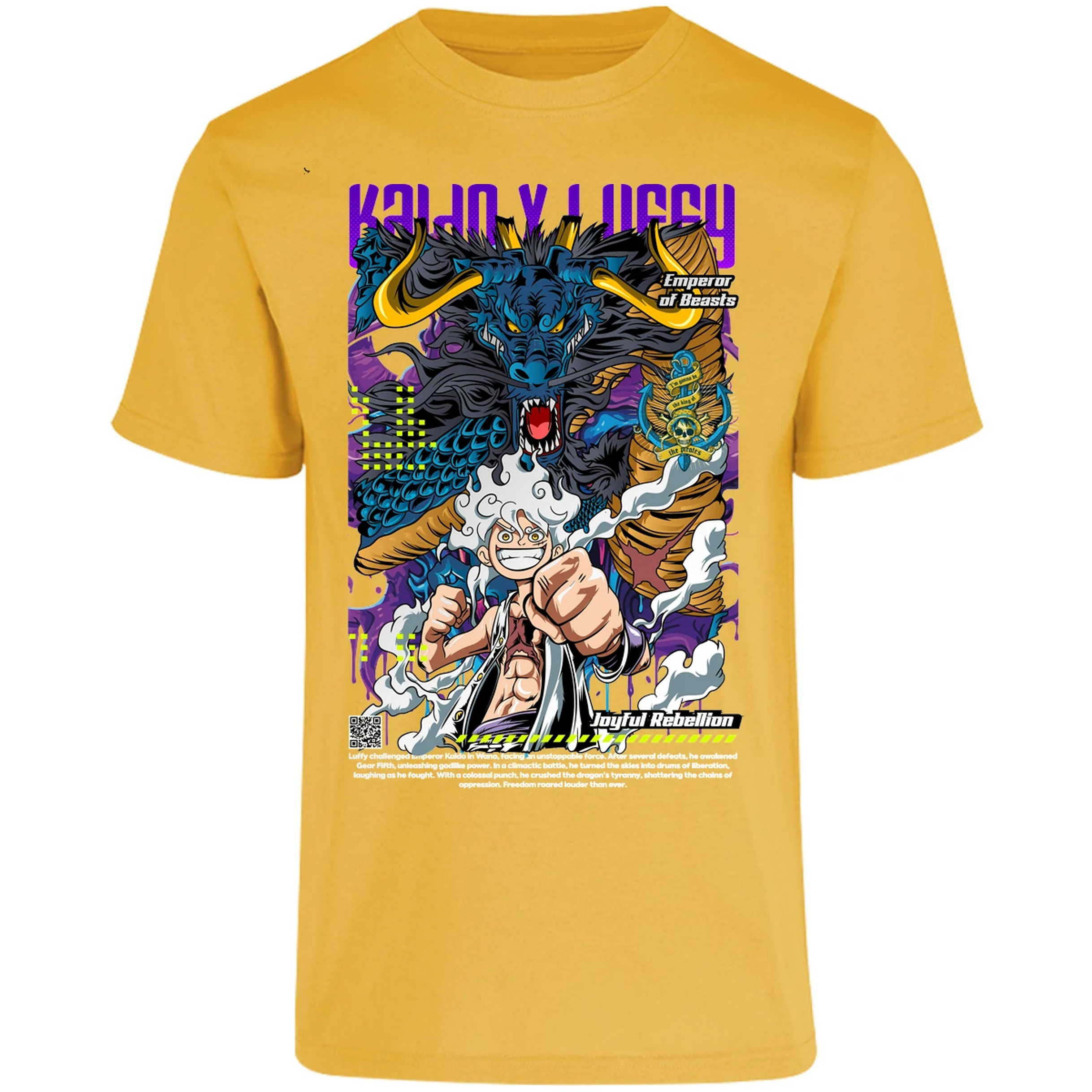 Playera One Piece Kaido Y Luffy para Adulto 14
