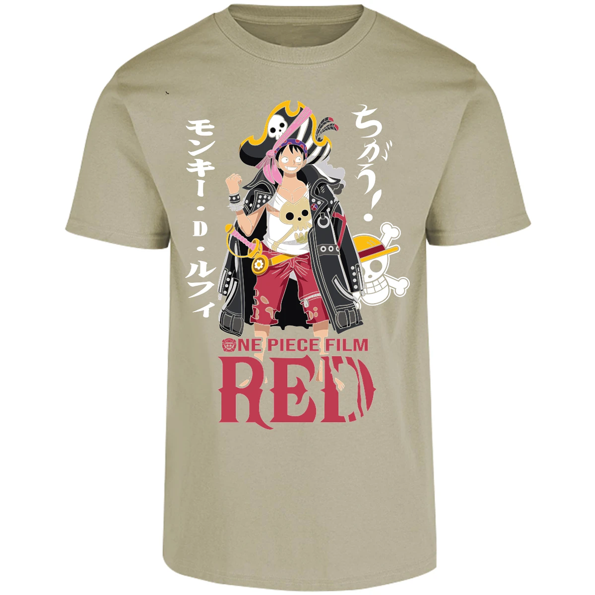 Playera One Piece Luffy Film Red para Adulto 6