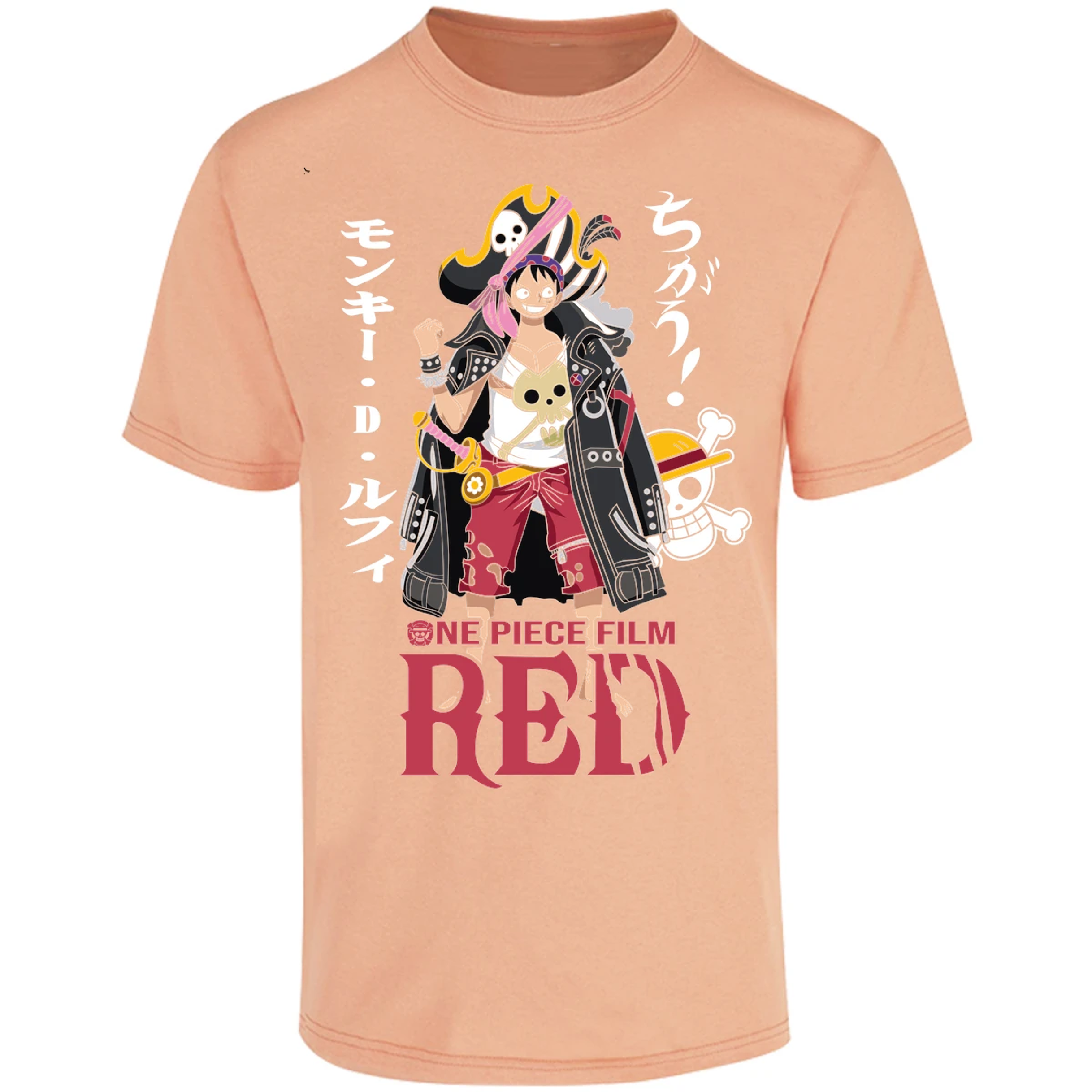 Playera One Piece Luffy Film Red para Adulto 28