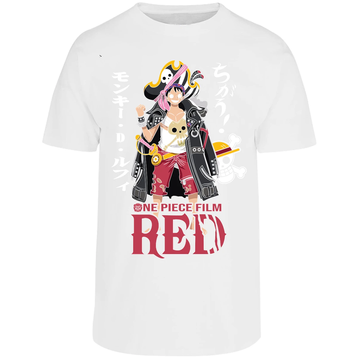 Playera One Piece Luffy Film Red para Adulto 23