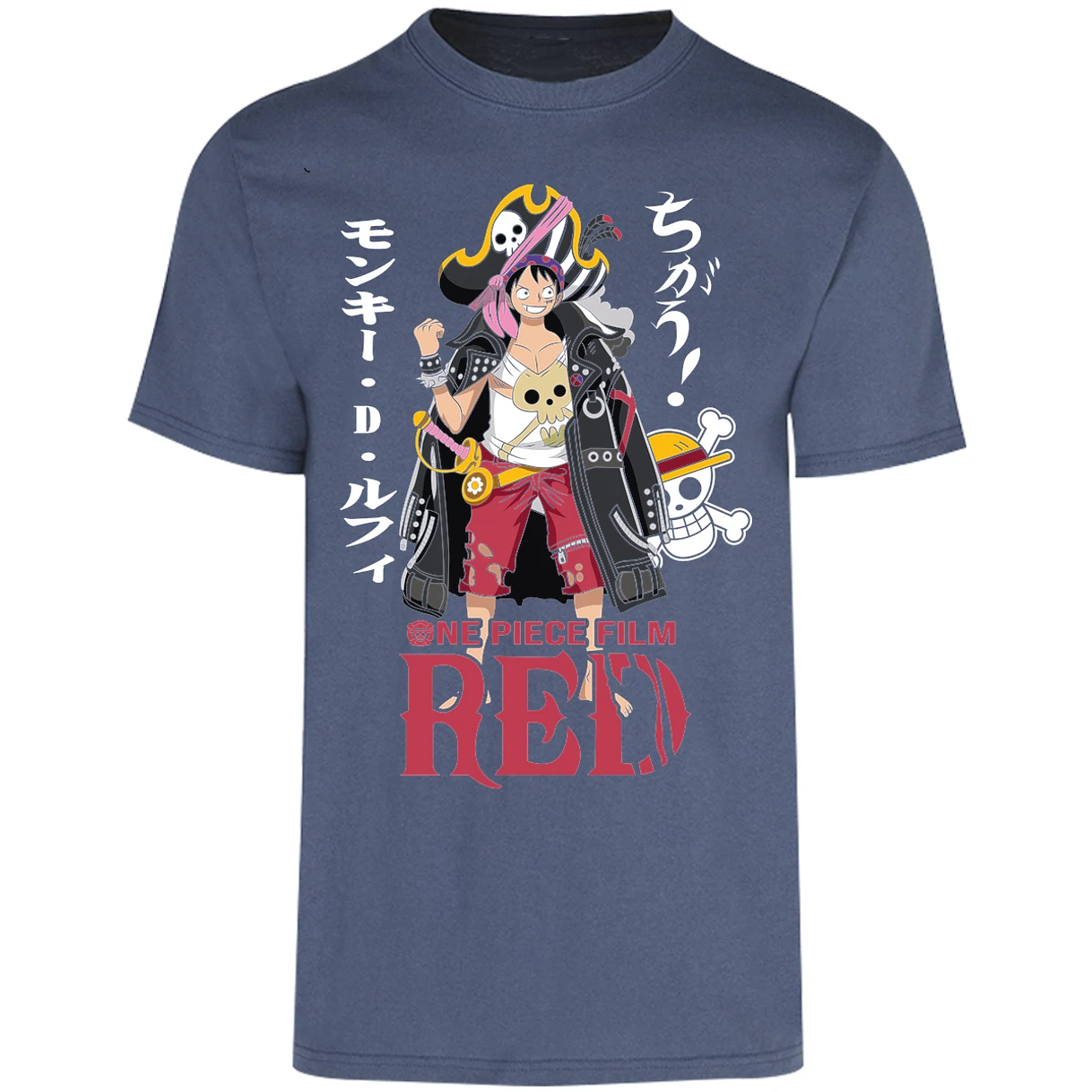 Playera One Piece Luffy Film Red para Adulto 45