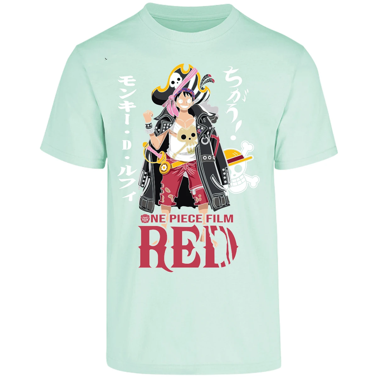 Playera One Piece Luffy Film Red para Adulto 12