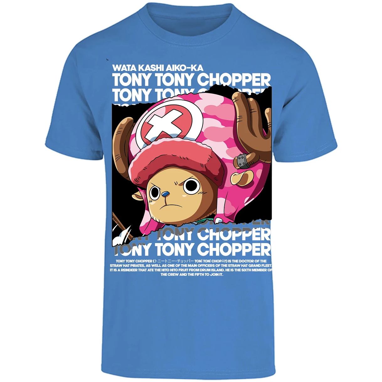 Playera One Piece Chopper Text para Adulto 47