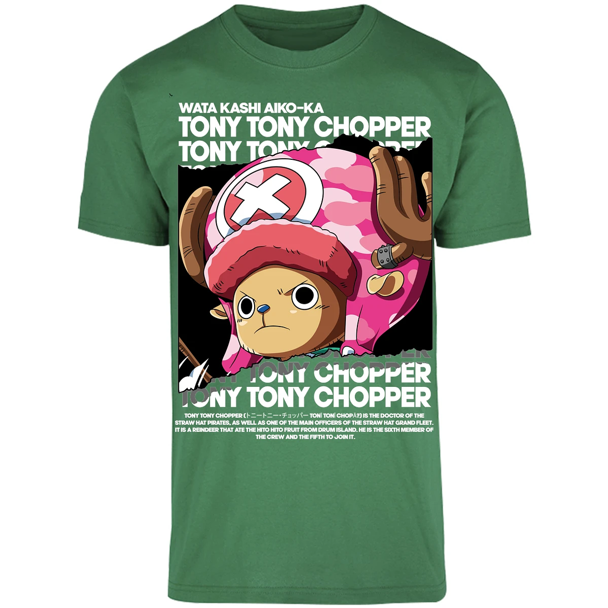 Playera One Piece Chopper Text para Adulto 20