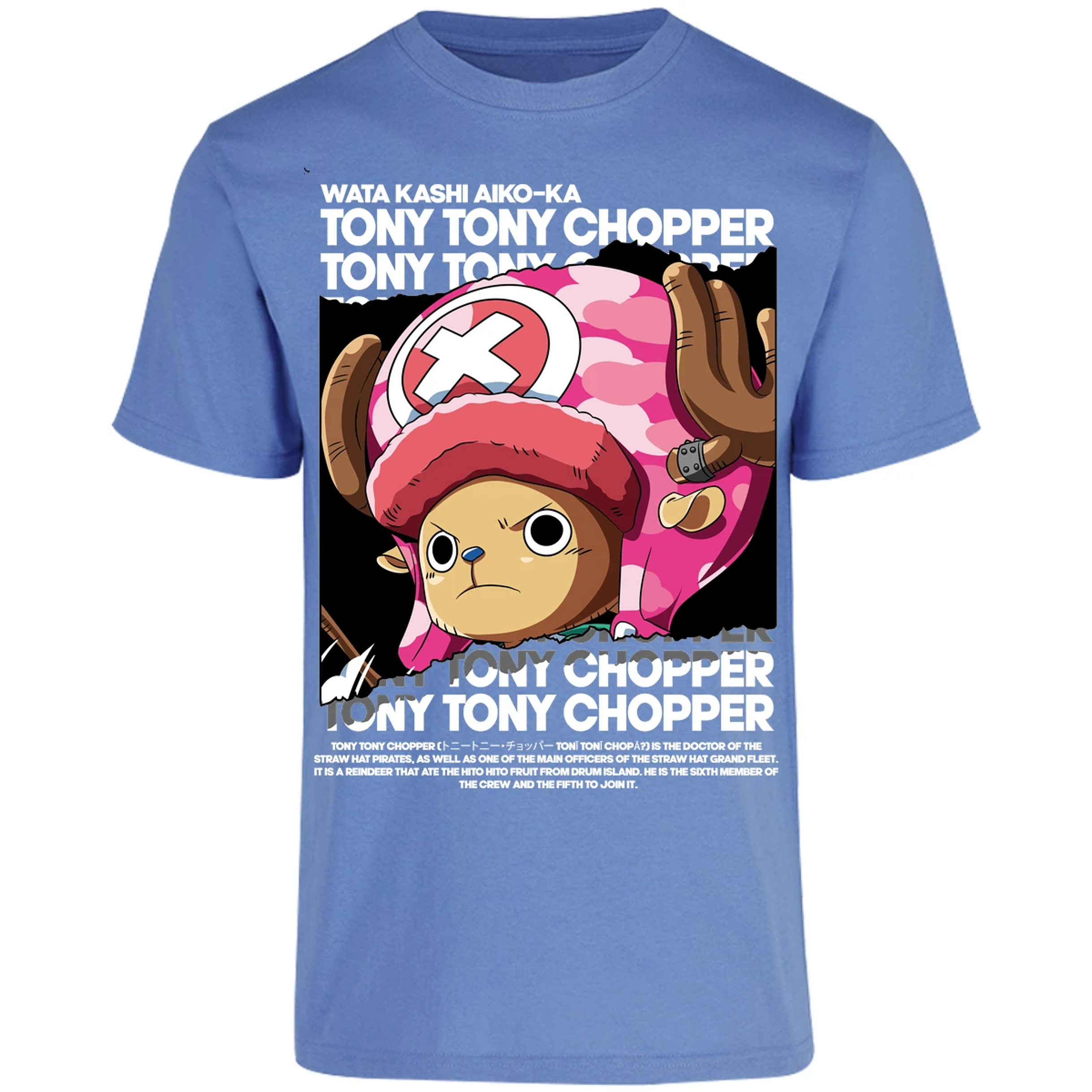 Playera One Piece Chopper Text para Adulto 31