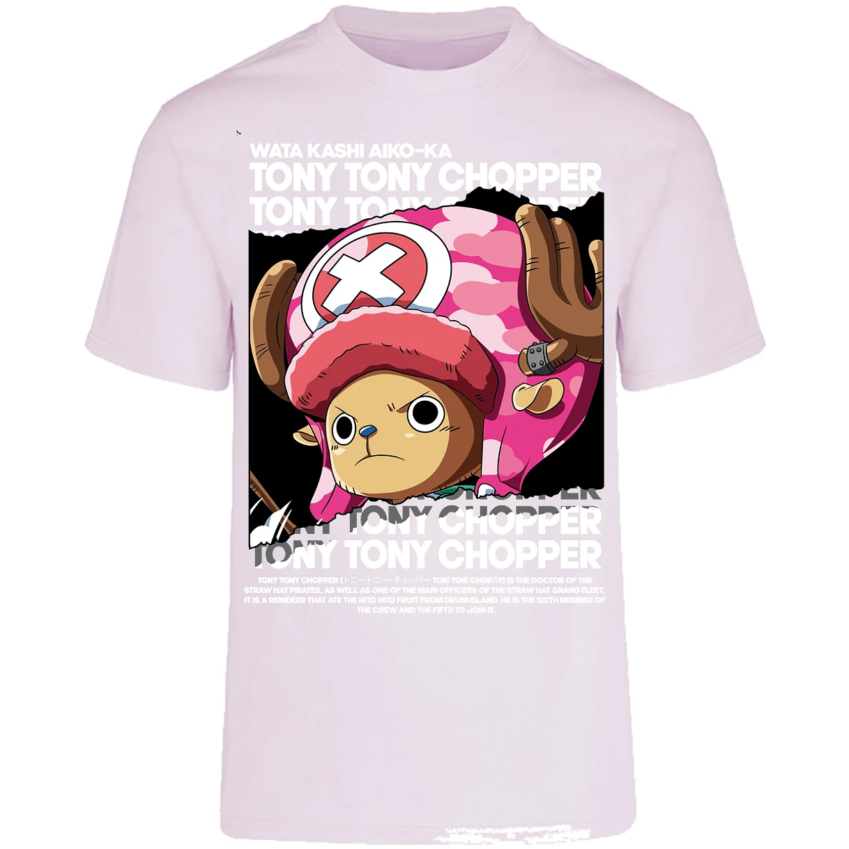 Playera One Piece Chopper Text para Adulto 10