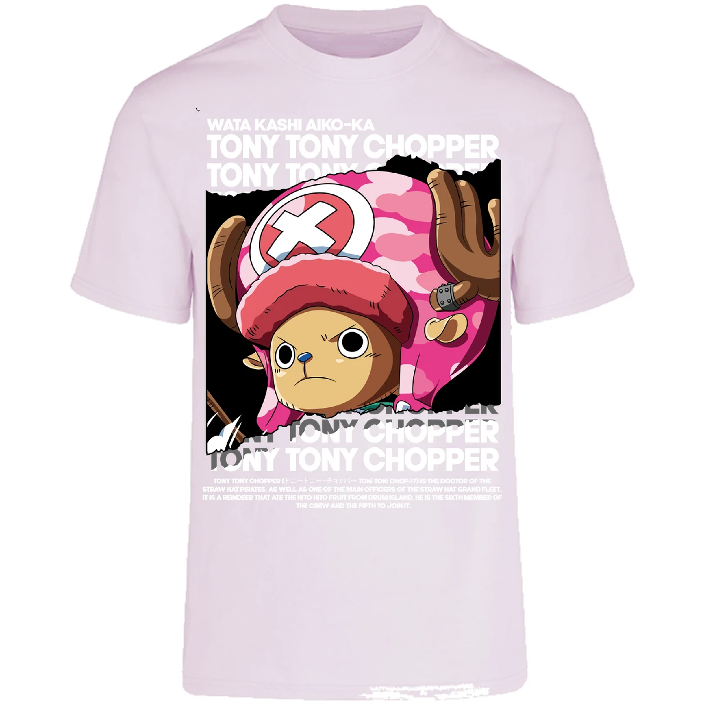 Playera One Piece Chopper Text para Adulto 10