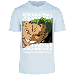 Playera One Piece Zoro Text para Adulto