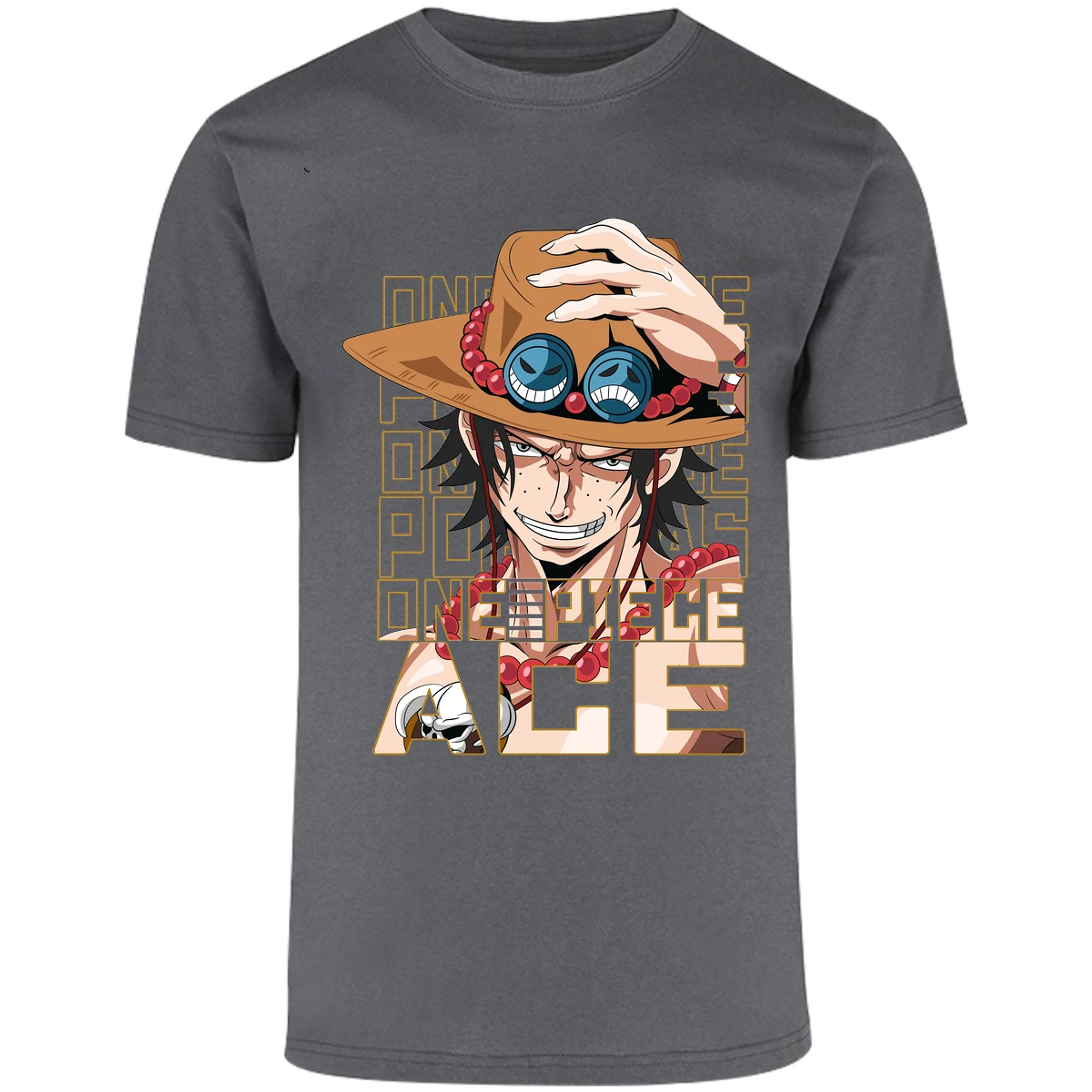 Playera One Piece Ace para Adulto 16