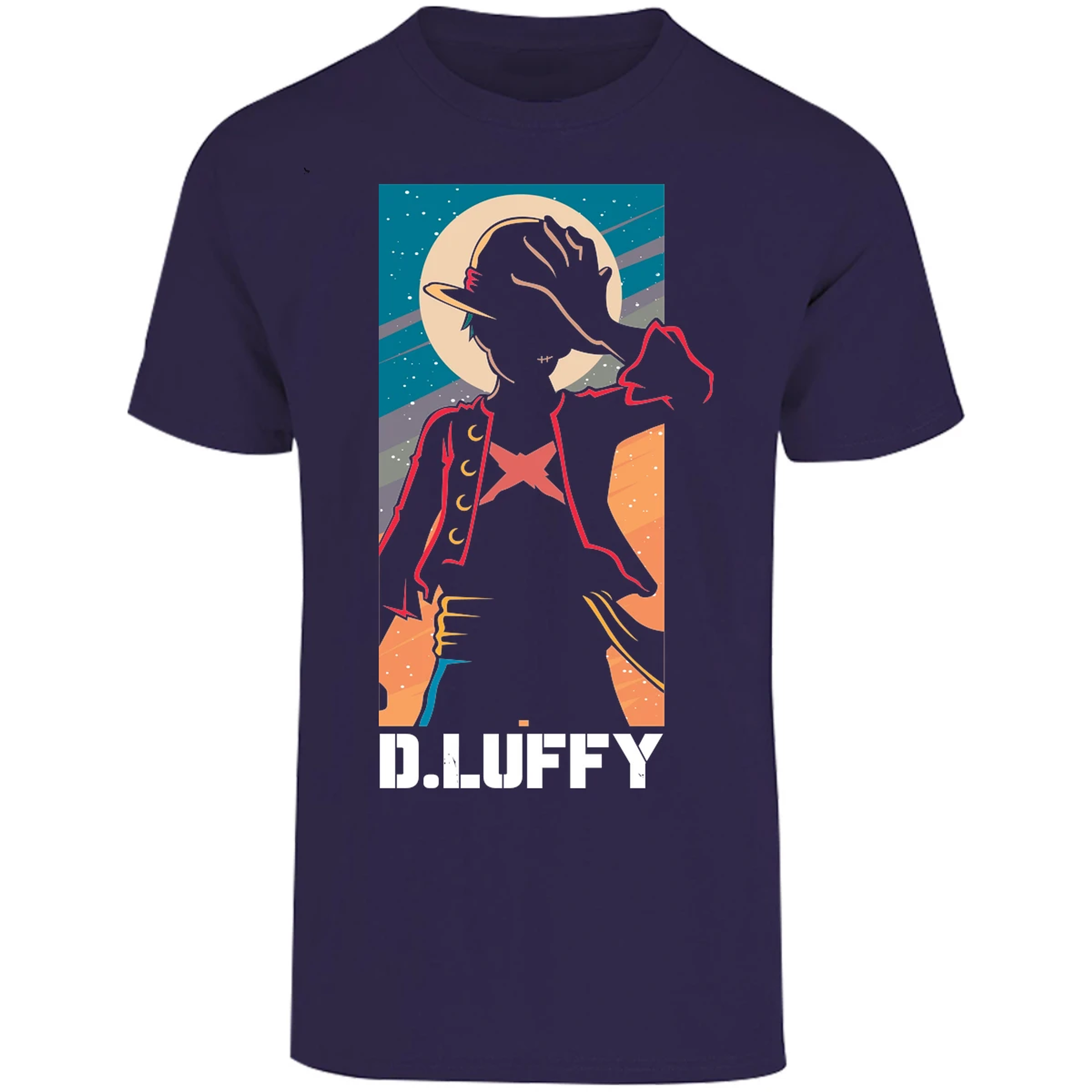 Playera One Piece Anime Luffy Silueta para Adulto 44