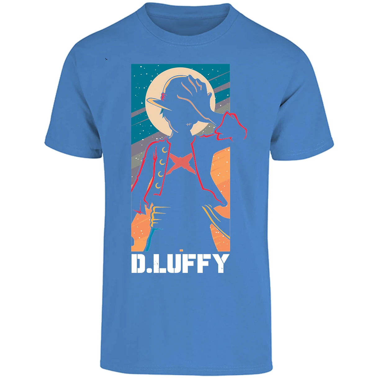 Playera One Piece Anime Luffy Silueta para Adulto 48