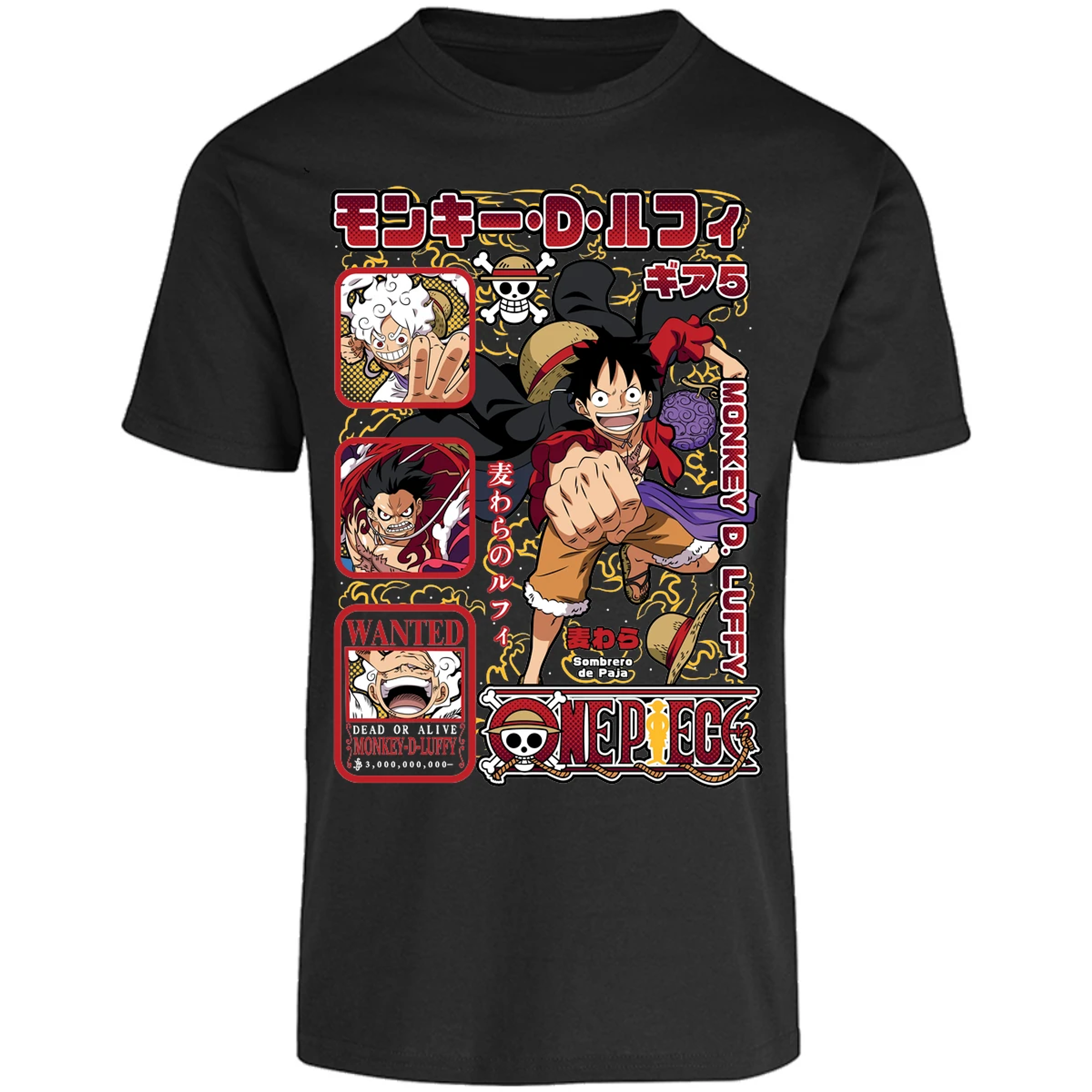 Playera One Piece Anime Luffy Op para Adulto 48