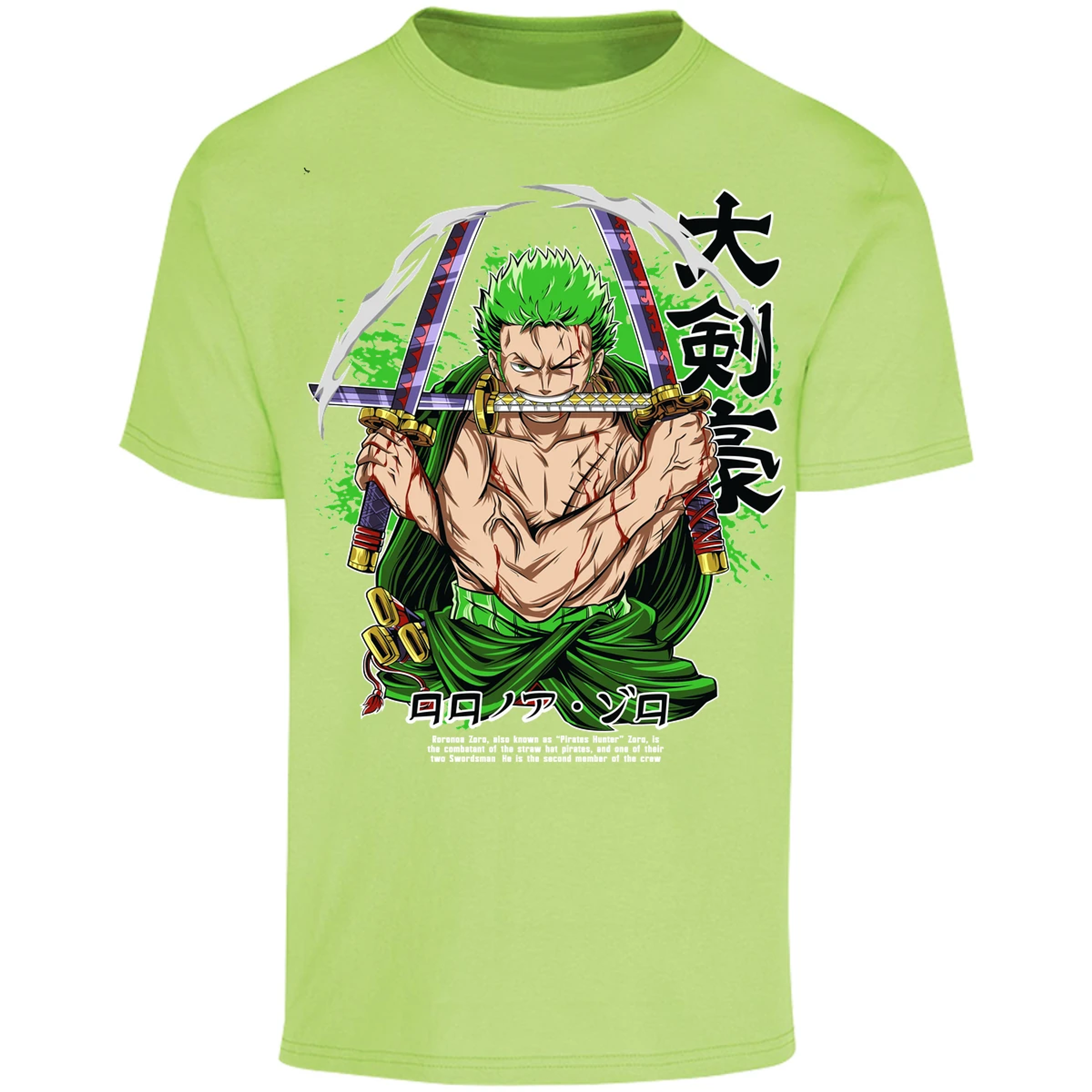 Playera One Piece Zoro Pdf para Adulto 7