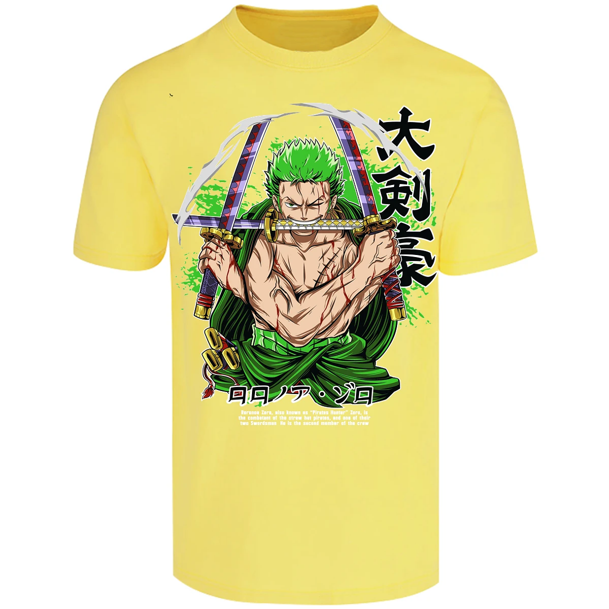 Playera One Piece Zoro Pdf para Adulto 35