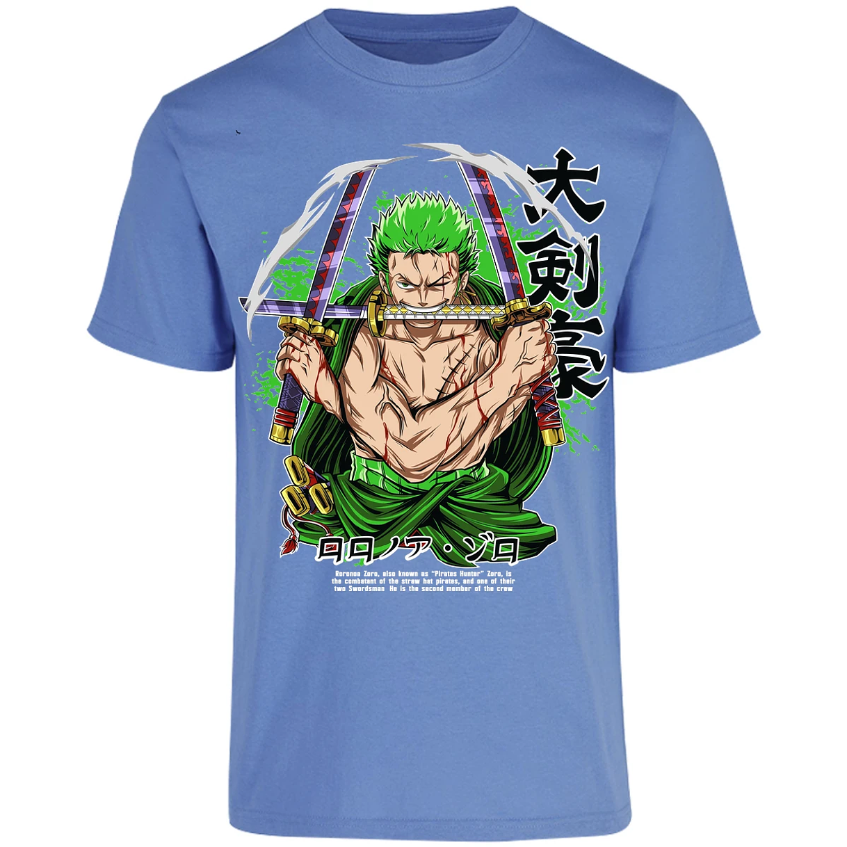 Playera One Piece Zoro Pdf para Adulto 48