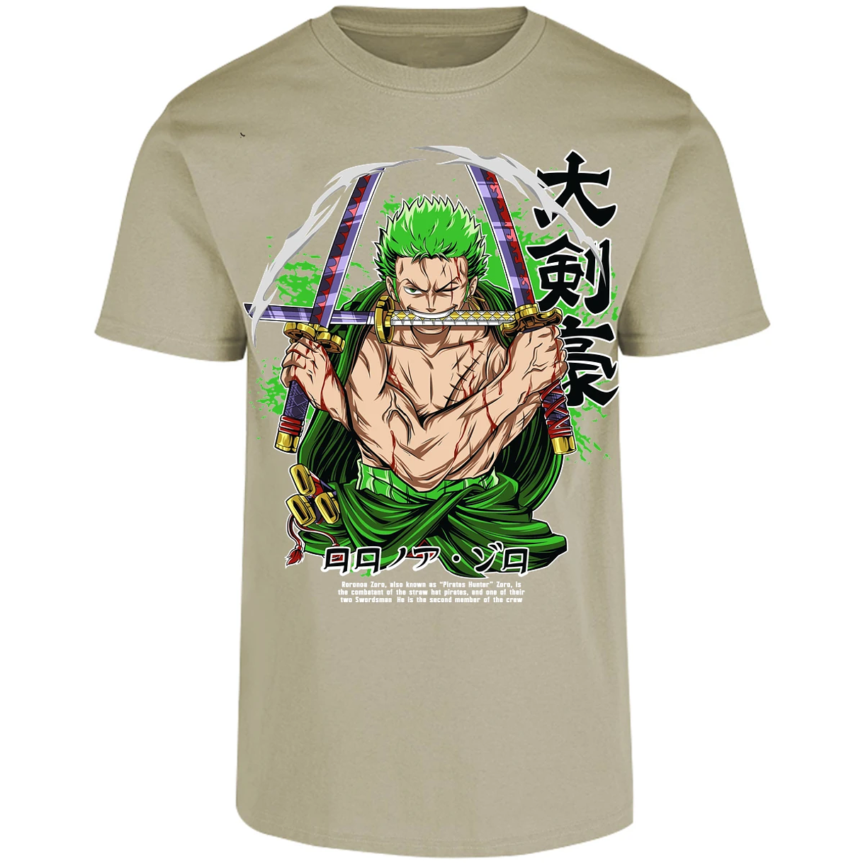 Playera One Piece Zoro Pdf para Adulto 20