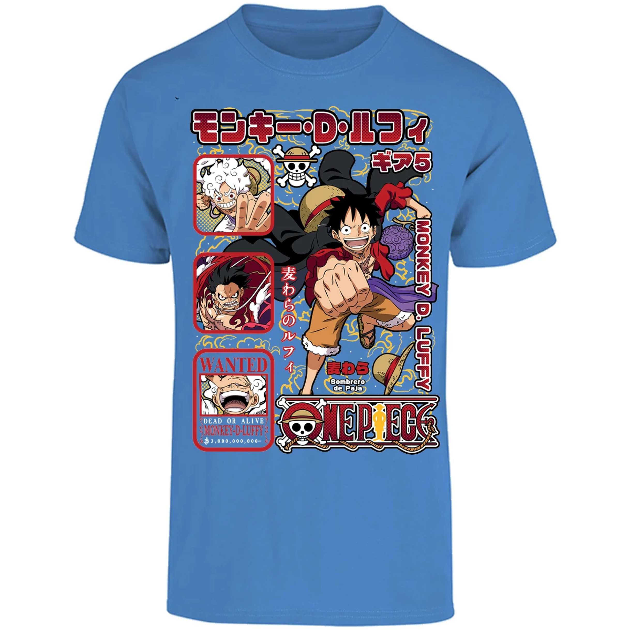 Playera One Piece Anime Luffy Op para Adulto 40