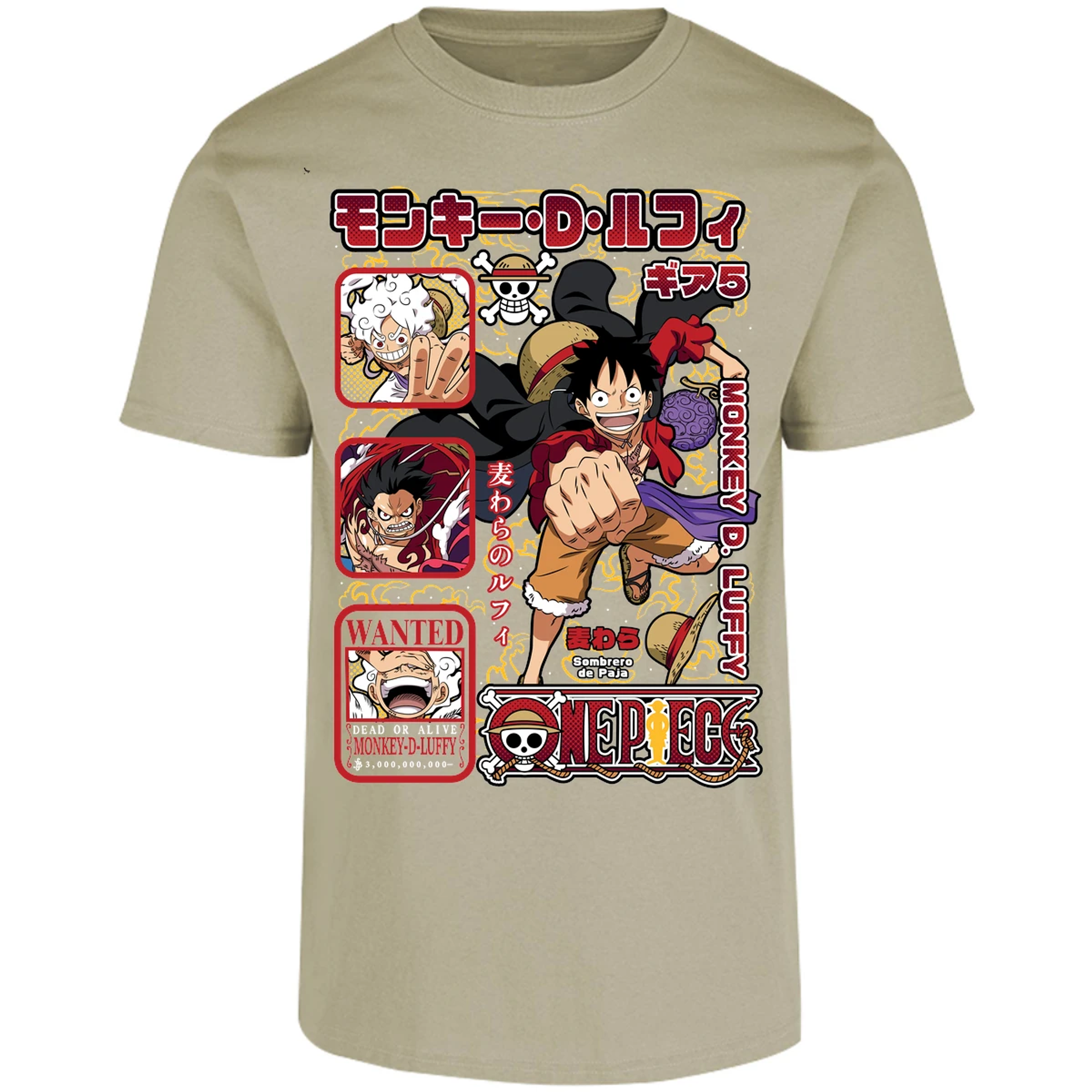 Playera One Piece Anime Luffy Op para Adulto 9
