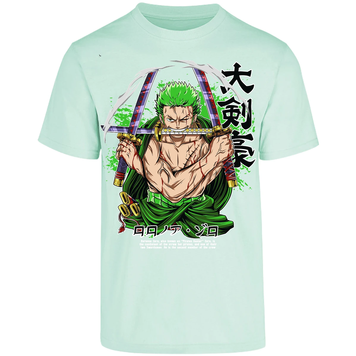 Playera One Piece Zoro Pdf para Adulto 33