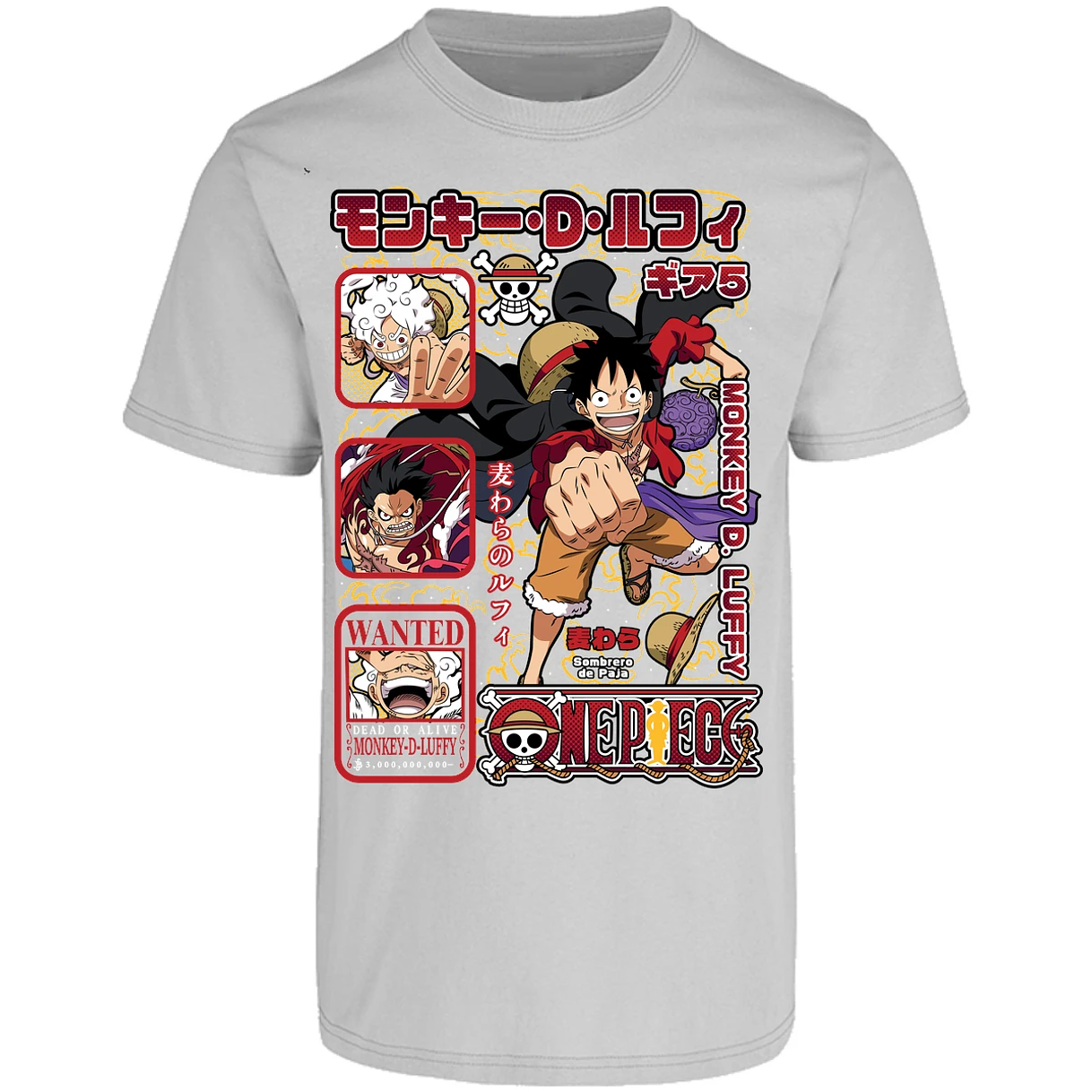 Playera One Piece Anime Luffy Op para Adulto 33