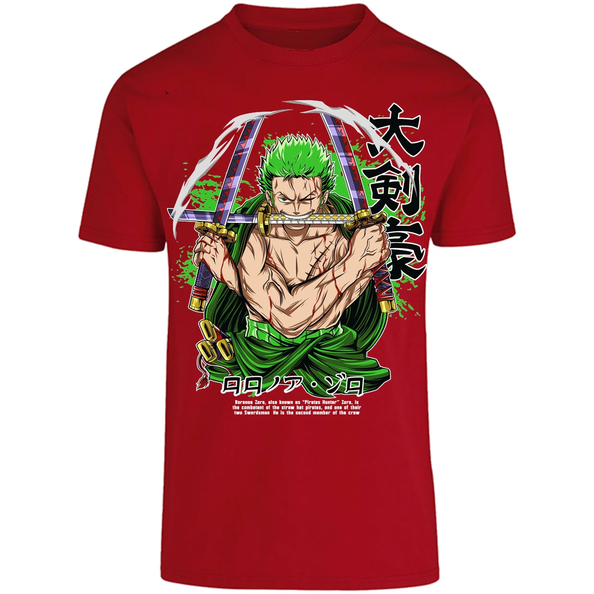Playera One Piece Zoro Pdf para Adulto 26