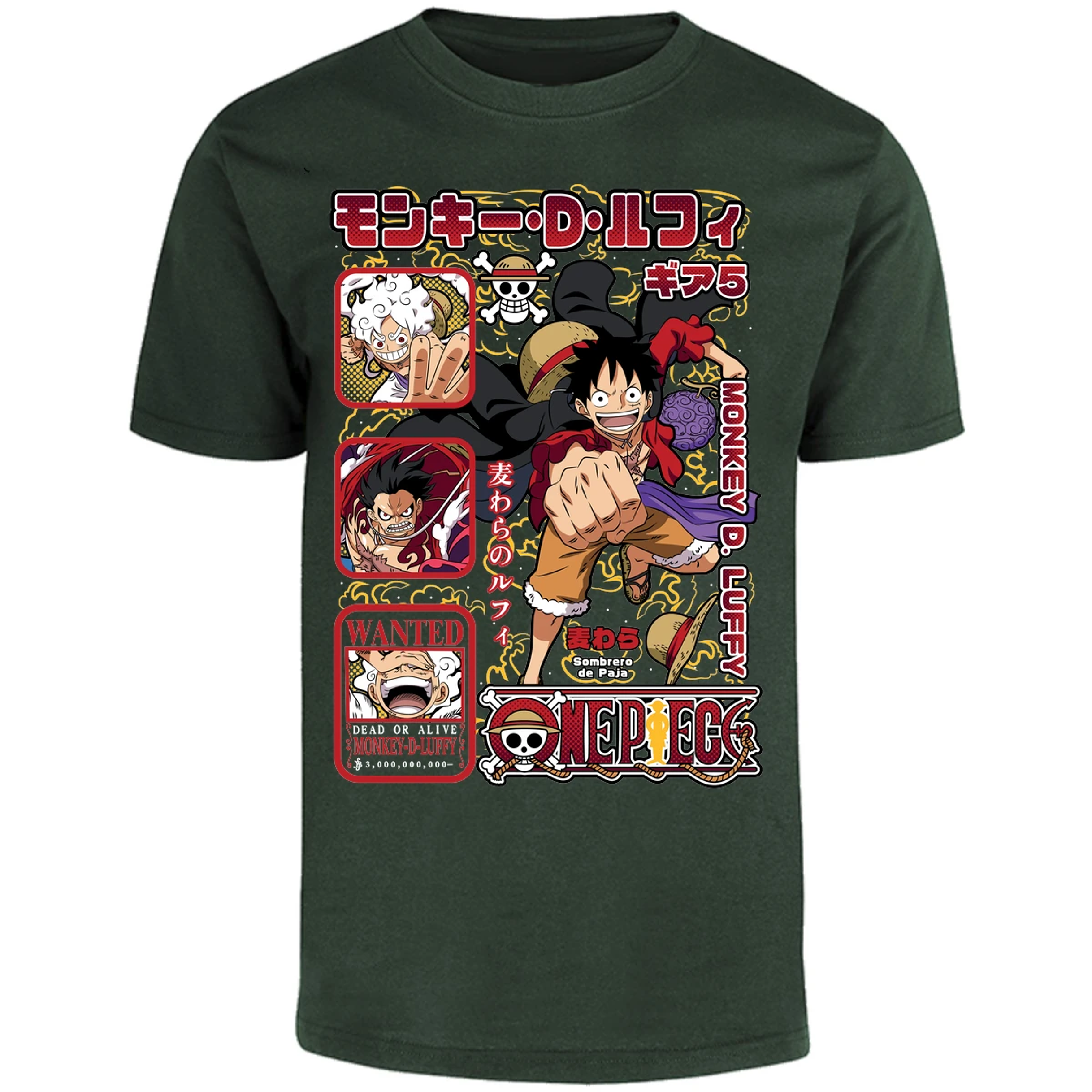Playera One Piece Anime Luffy Op para Adulto 13