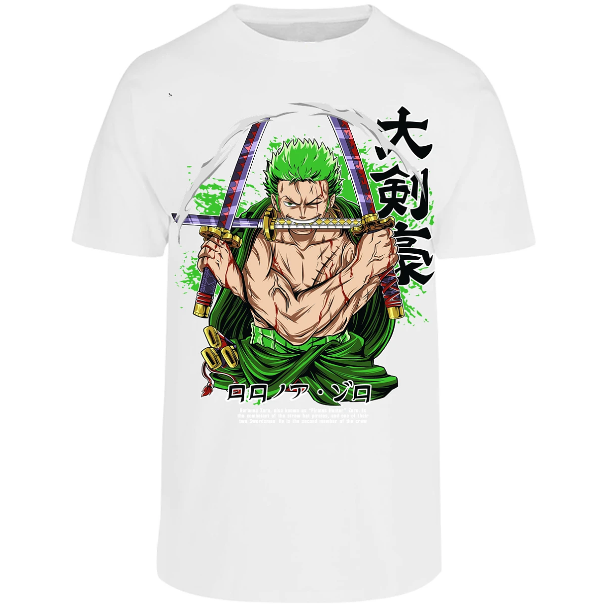 Playera One Piece Zoro Pdf para Adulto 30