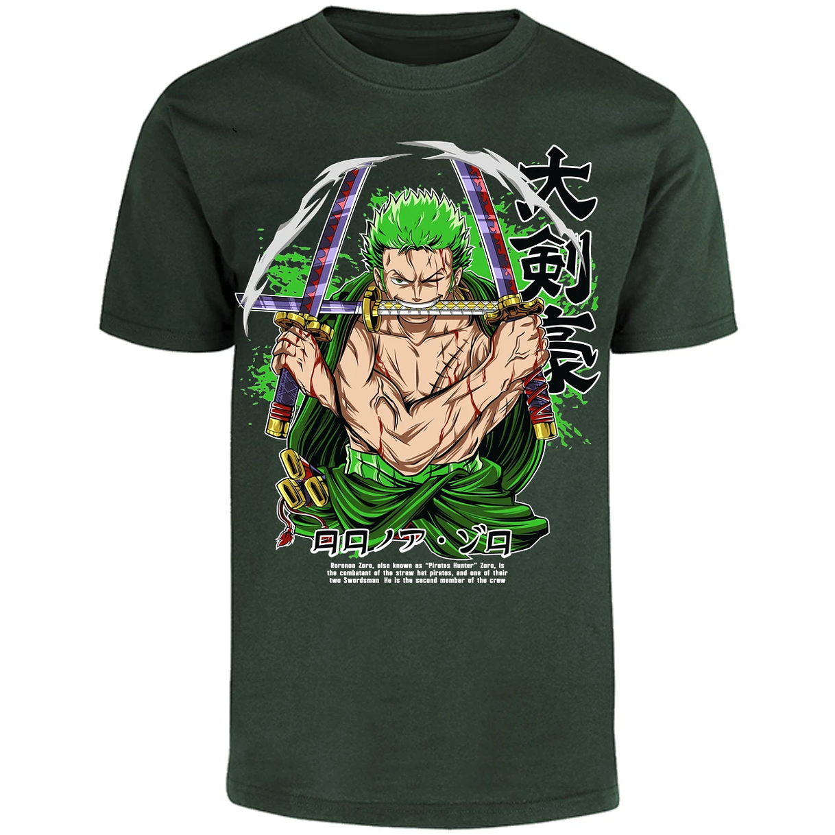 Playera One Piece Zoro Pdf para Adulto 43