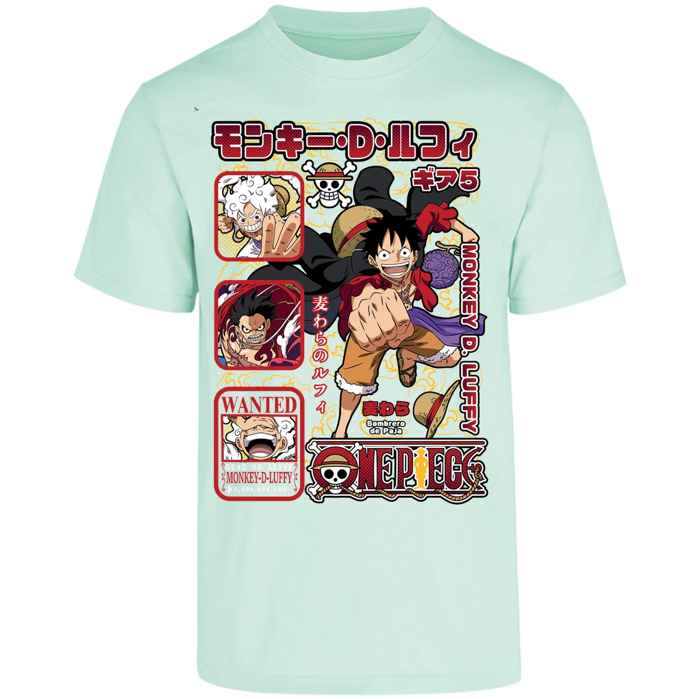 Playera One Piece Anime Luffy Op para Adulto 24