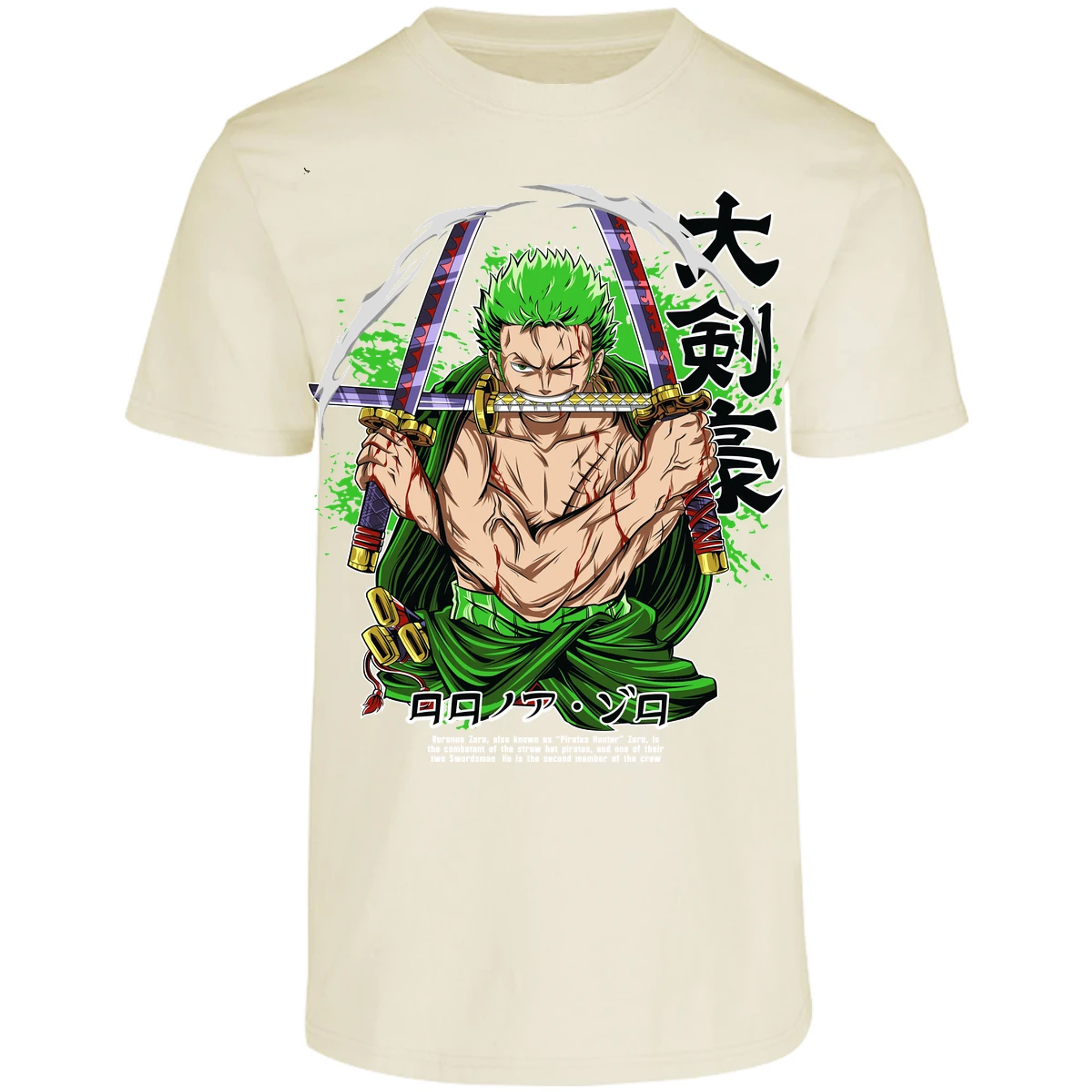 Playera One Piece Zoro Pdf para Adulto 28