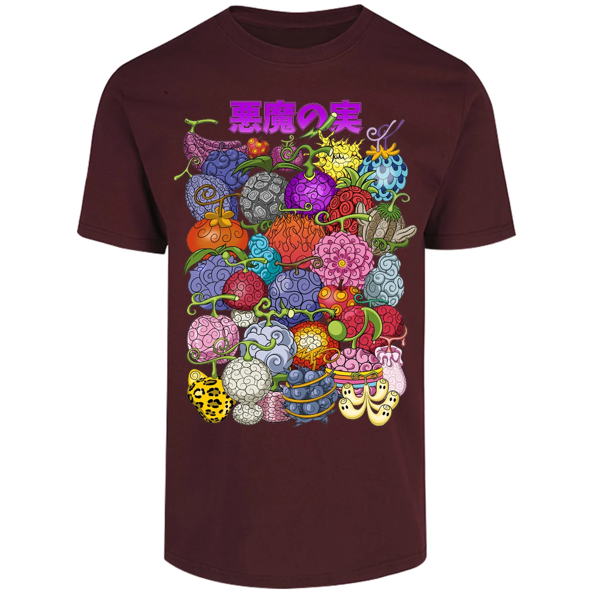 Playera One Piece Frutas Del Diablo para Adulto 18