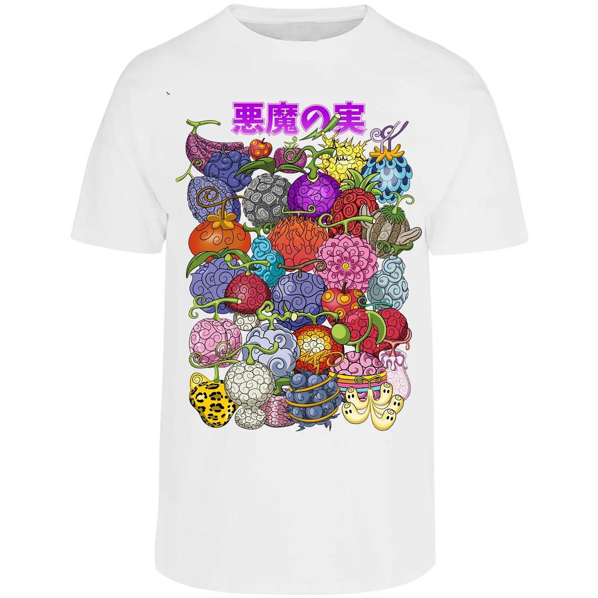 Playera One Piece Frutas Del Diablo para Adulto 27