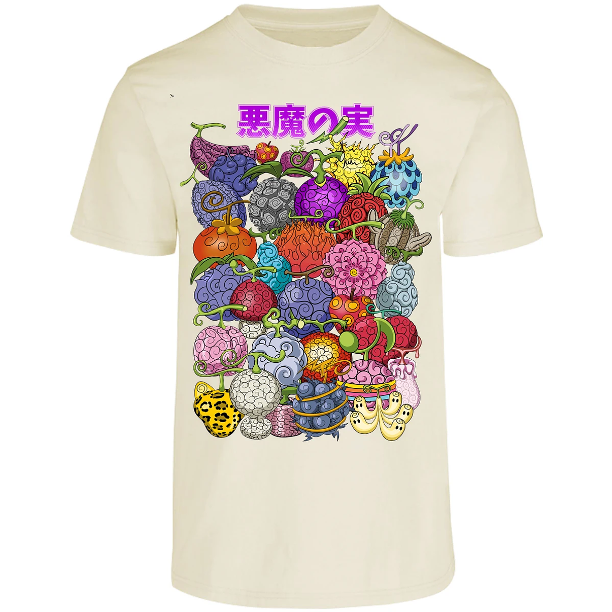 Playera One Piece Frutas Del Diablo para Adulto 29