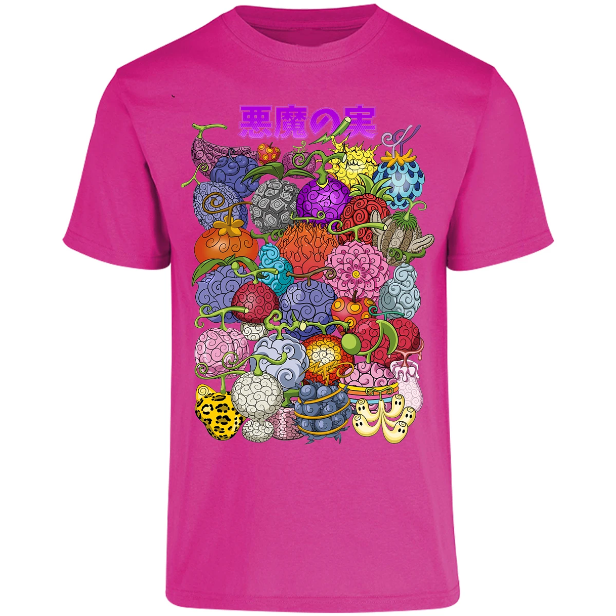 Playera One Piece Frutas Del Diablo para Adulto 40