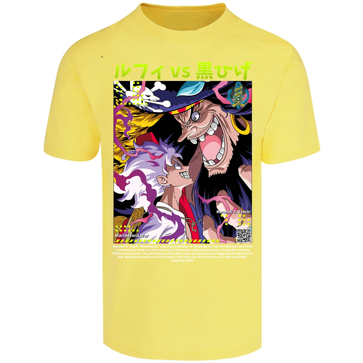 Playera One Piece Luffy Y Barba Negra 1 para Adulto 27