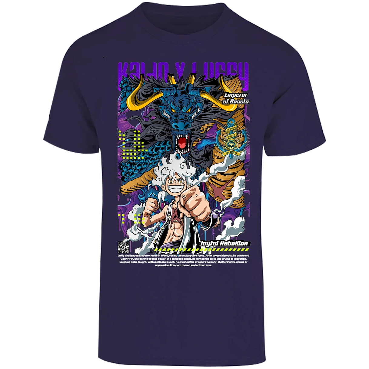 Playera One Piece Kaido Y Luffy para Adulto 28