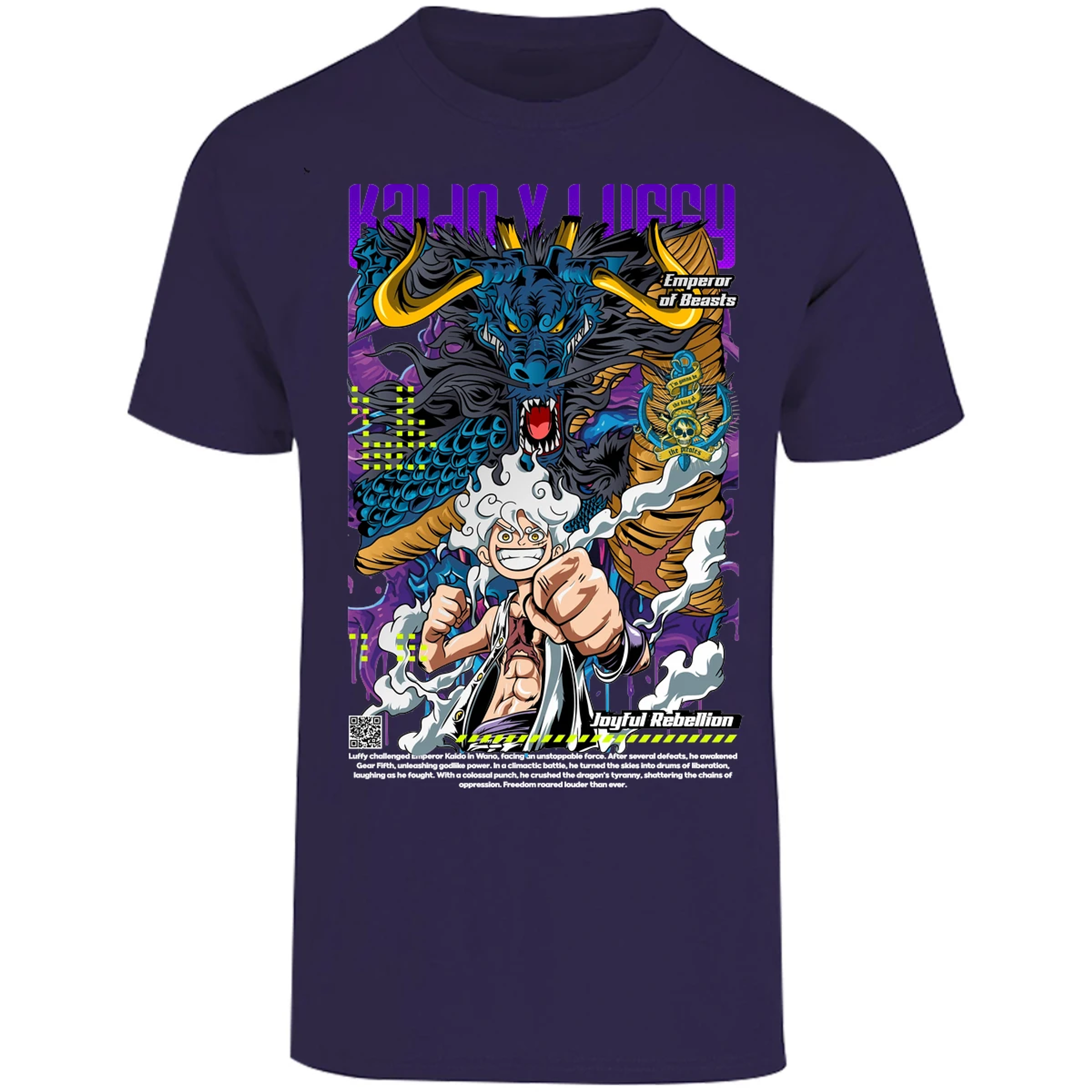 Playera One Piece Kaido Y Luffy para Adulto 28