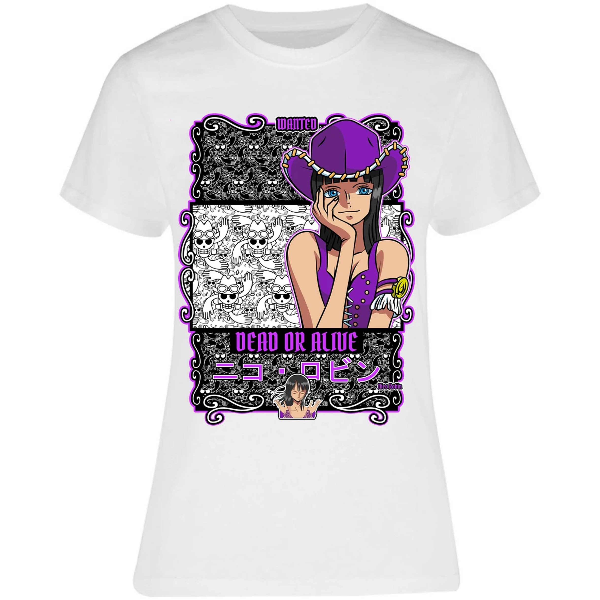 Blusa One Piece Nico Robin Blusa para Mujer 40